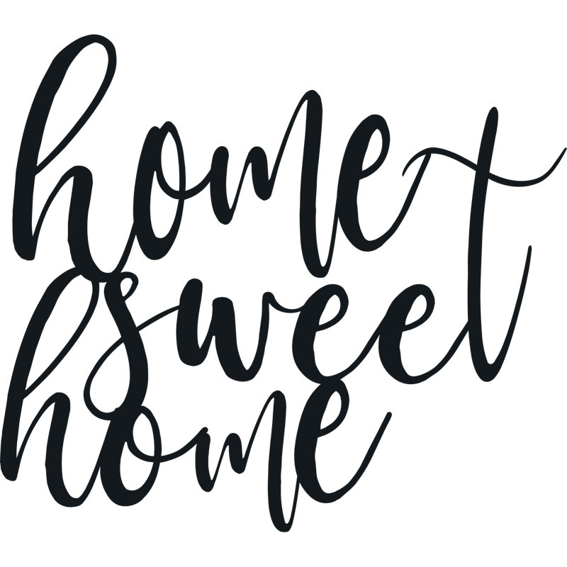 Sweet Home Cursive Wall Décor