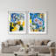 Blue Sunshine Set Shadowbox Floral & Botanical Print by Oliver Gal, Black Frame, 16 x 20-2089161044-2089161045