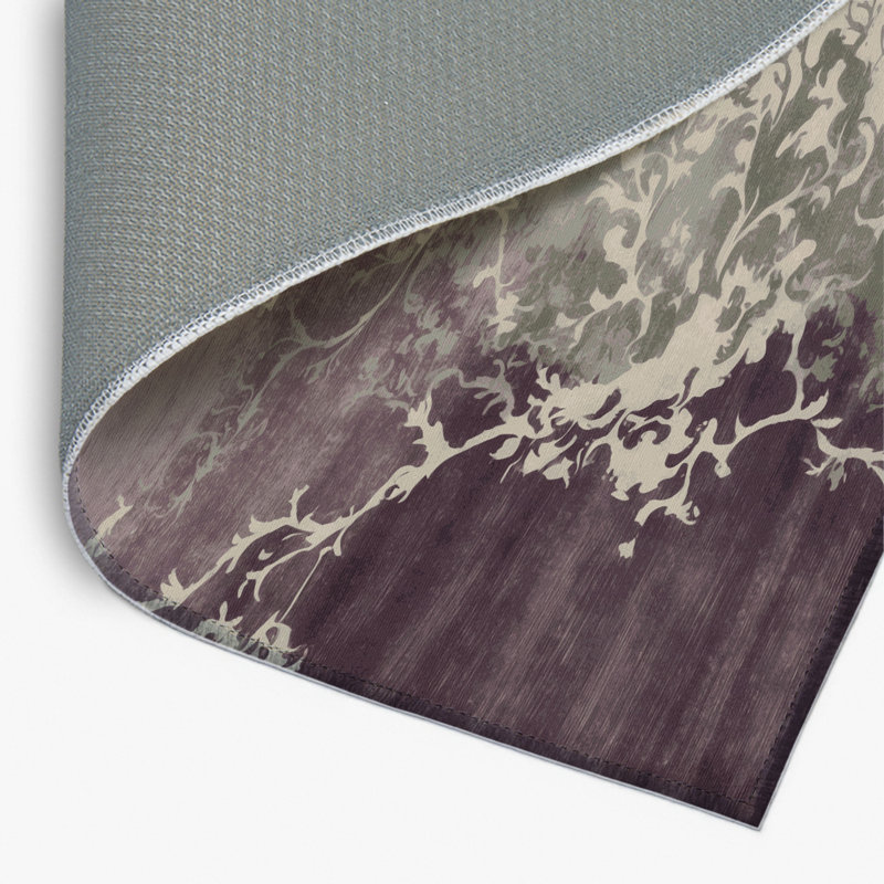 Watercolor Gray Indoor and Outdoor Area Rug, Rectangle 8' x 10'