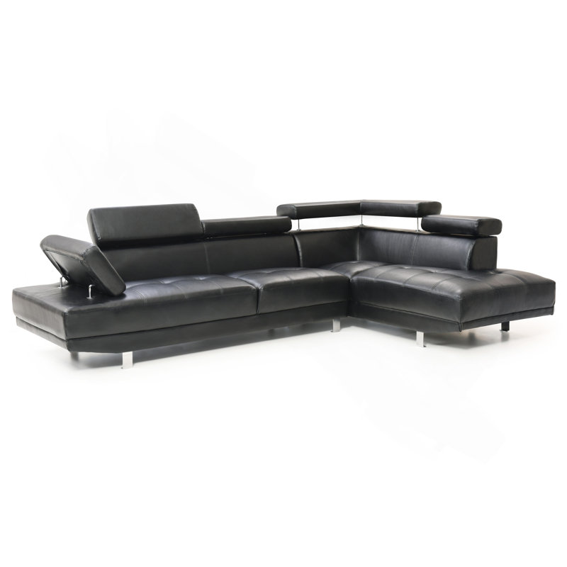 Canapé modulaire Riveredge (sans repose-pieds), noir, Noir