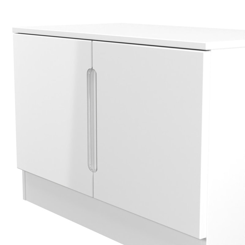 Taila Compact 2 Door TV & Media Unit, White