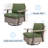 Arusha Antilles Howton 3-Piece 360-Degree Oversized Resin Wicker Outdoor Swivel Rocker Patio Chairs Set-275299907