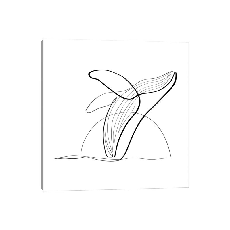 Humpback Whale II by Dane Khy - Wrapped Canvas Gallery-Wrapped Canvas Giclée, 45.72 cm H x 45.72 cm W