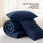 Ensemble de couette 3 pièces Bedsure 100 % coton avec rembourrage en polyester, 143 fils/cm²-106246651-106246653