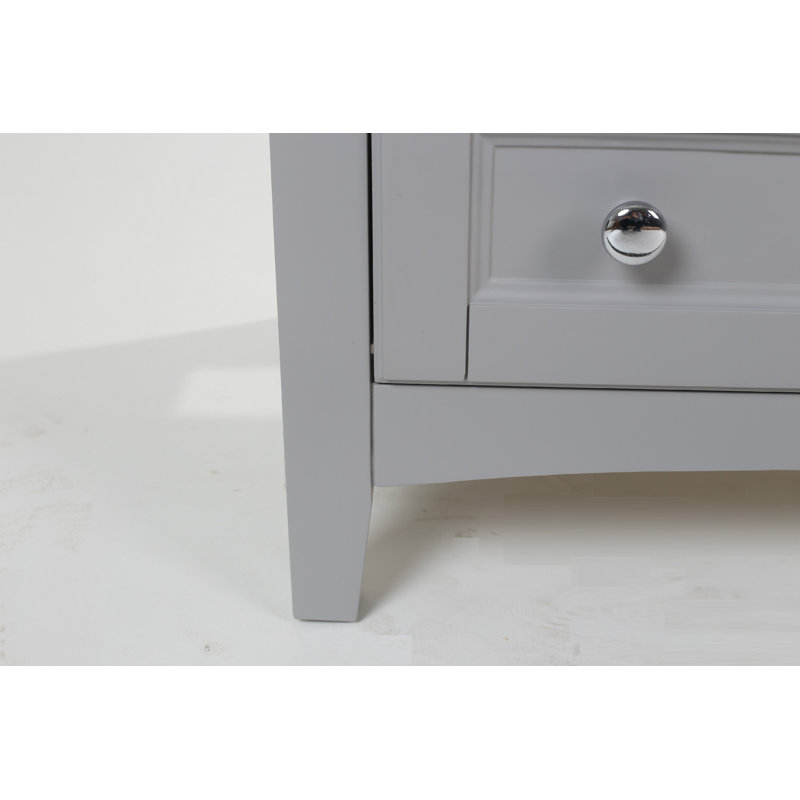 Ensemble de meuble-lavabo simple 24 po Modena, Gris moyen