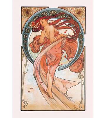 « danse rose », impression sur toile tendue