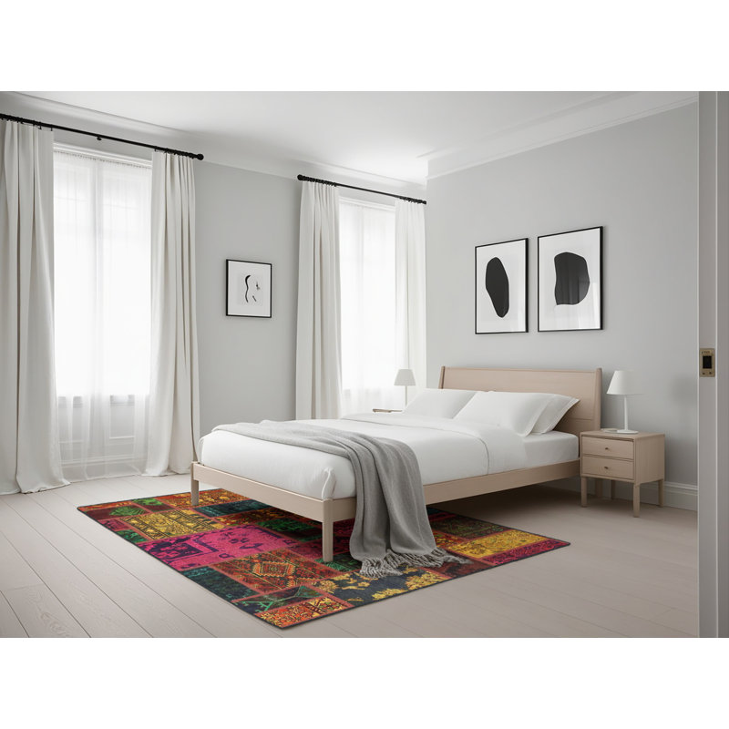 Abstract Indoor Rug, Rectangle 5' x 7'