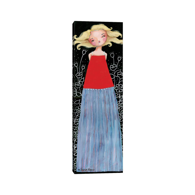 Blondie by Teresa Kogut - Panoramic Painting on Canvas, 121.92cm H x 40.64cm W x 3.81cm D, Wrapped Canvas