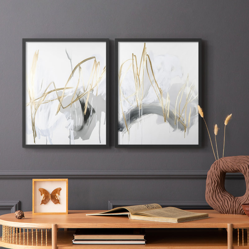 Série ABSTRACT DCCxxv - reproduction encadrée de qualité supérieure - prête à être accrochée - aucun clou requis - aucun clou requis