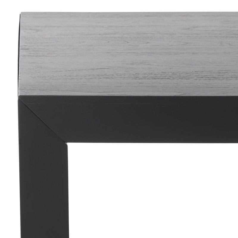 Tawney Rectangle Wood Coffee Table, Black