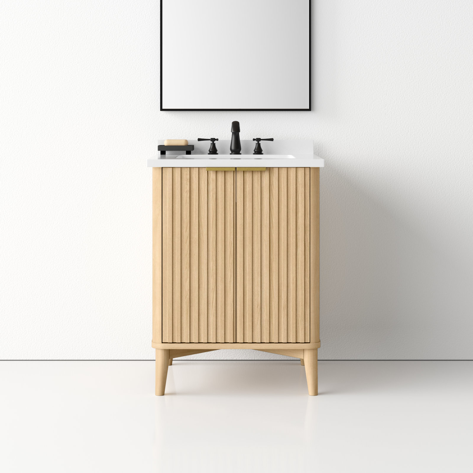  Gabi 24 in. Single Bathroom Vanity, Rustic Ash