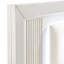 Grand lit moderne, blanc antique avec coussin de tête de lit à DEL pour la finition