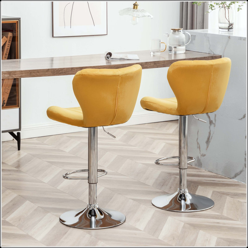 Ensemble de 2 tabourets pivotants réglables Ellston