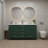 60-inch Solid Wood Bathroom Storage Cabinet With 2 Basins, Modern Design Attributes, Soft-close Drawers, And Integrated Sink For A Stylish Aesthetic, White Chic