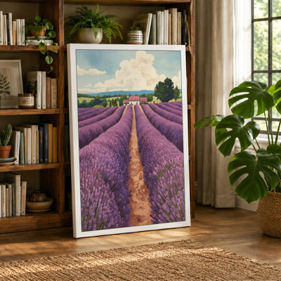 Lavender Fields at Horizon Pastoral - Wrapped Canvas