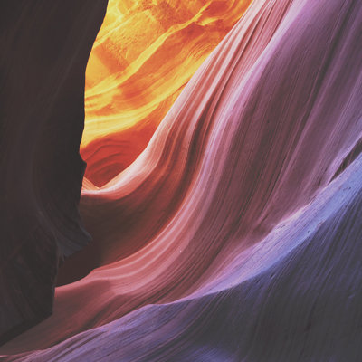 «Antelope Canyon» par Kevin Russ, reproduction d'art sur toile tendue