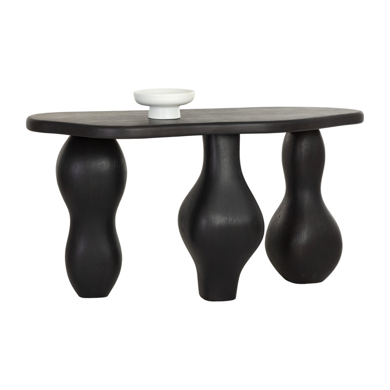 TABLE CONSOLE INES - NOIRE, Noir