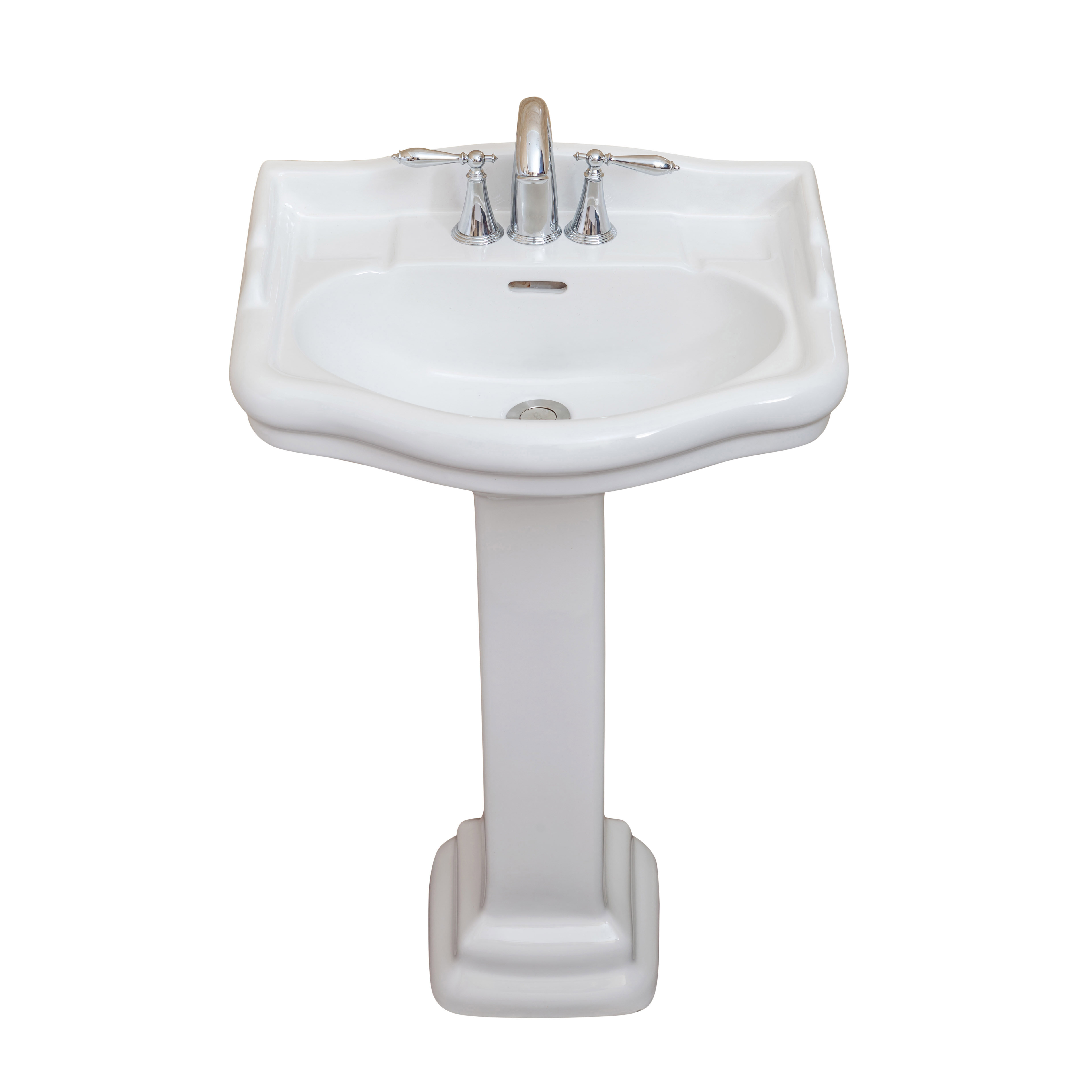 Fine Fixtures Lavabo De Salle De Bain Ovale Sur Pied En Porcelaine Vitrifi E De Po Avec