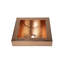 Lavabo de salle de bain carré en cuivre de 17 po Ambiente - Lavabo vasque martelé, lavabo de comptoir, lavabo en cuivre fabriqué à la main, lavabos de salle de bain haut de gamme, lavabo élégant