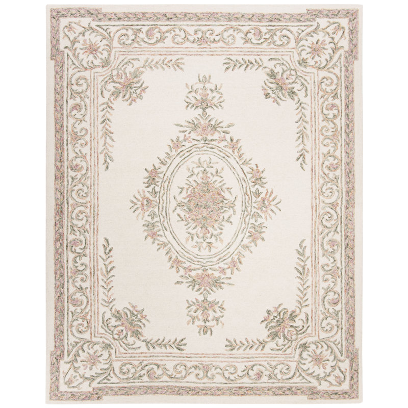 Enid Hand Tufted Wool Oriental Rug, Rectangle 8' x 10'