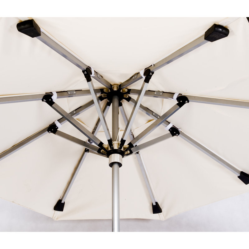 Parasol de marché ombre 7 pi x 7 pi, Argent