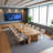 Modern Rectangular Solid Wood Conference Table