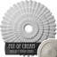 Médaillon de plafond Endurathane Eryn, 24 3/4 po de diamètre extérieur x 3 1/4 po de diamètre intérieur x 1 7/8 po (convient aux auvents jusqu'à 4 po), pot peint à la main de fini craquelé crème-28582577