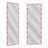 Full Length Mirror with Lights Full Body Vanity Mirror with 3 Color Modes Wall Lighted Standing Floor Mirror