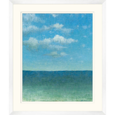 Été océan - Peinture encadrée sur papier
