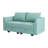 61" Square Arm Modular Loveseat with Storage Space-1223552346
