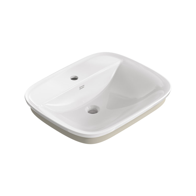 Aspire 22'' White Ceramic Rectangular Bathroom Sink