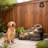 38.2" L Garden Water Fountain Outdoor, 5 Tiered Rock River Waterfall Fountains Natural Water Feature Floor Standing Water Fall Fountains Outside With Led Light For Patio, Backyard, Landscape (brown)-2112585651