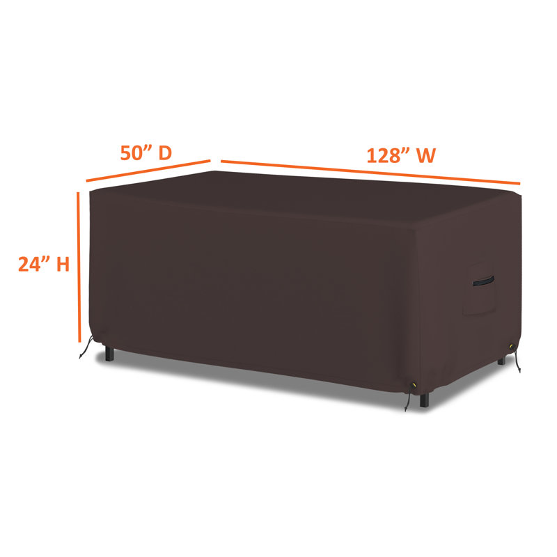 Outdoor Patio Table Cover, 61cm H x 325.1cm W x 127cm D