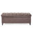 Hand- Faux Leather Storage Bench - 20.5" X 17.94" Brown 33-Pound Heavy Duty-1502275849