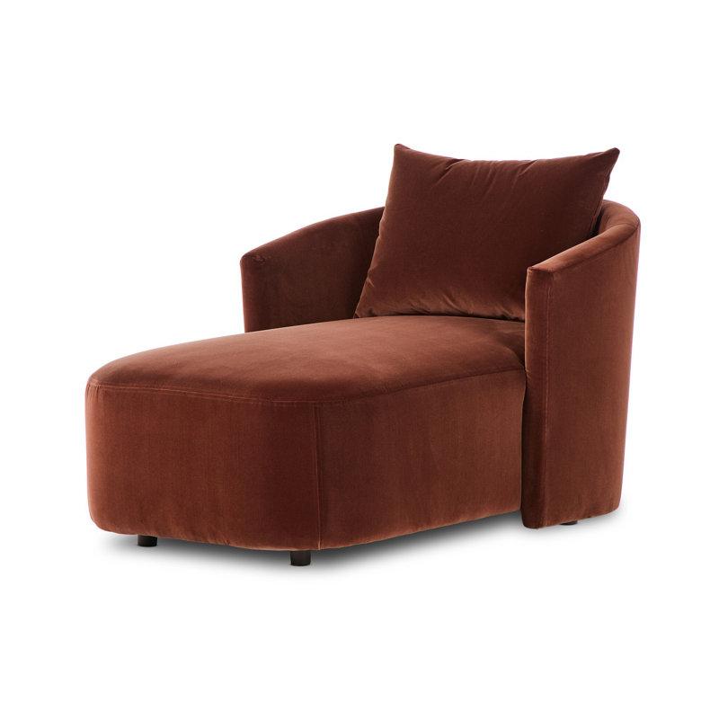 Farrah Chaise Lounge, Surrey Auburn 76.8% Cotton/23.2% Polyester