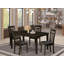 Ensemble de table de salle à manger 5 pièces pour 4 personnes comprenant une table de cuisine rectangulaire et 4 chaises de salle à manger, 36 x 60 pouces, cappuccino-1407979503-1407979497