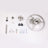 20'' Modern Nickel Drum Ceiling Fan With Light Kit And Remote Control