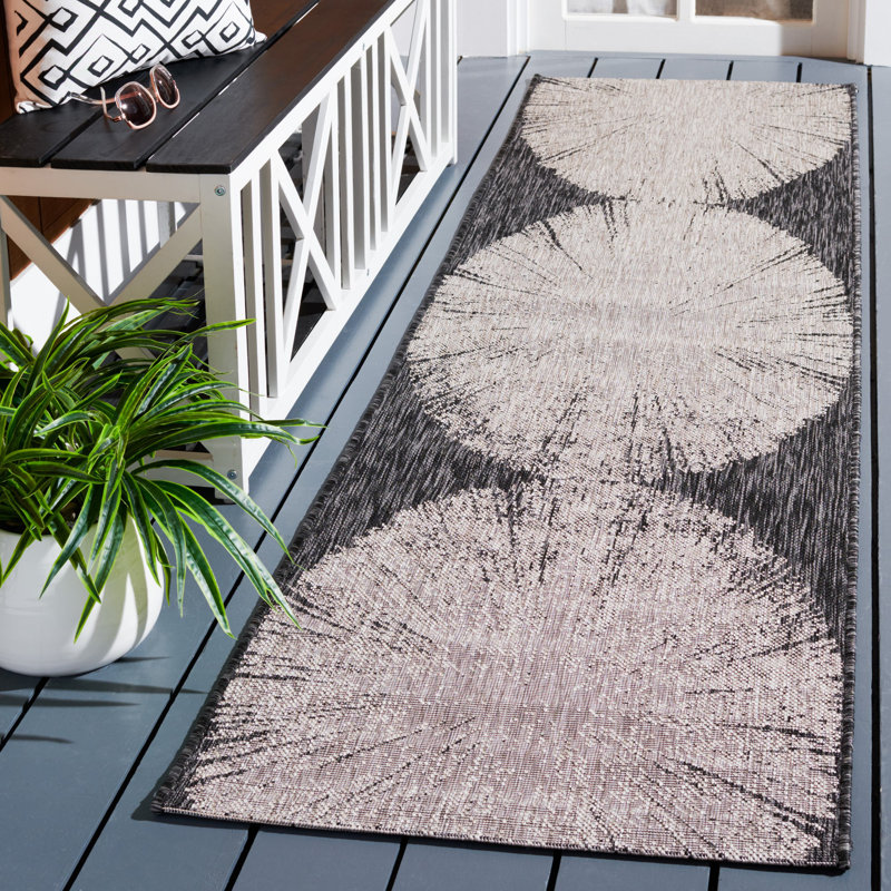 Damine Performance Abstract Indoor/Outdoor Area Rug, Runner 2'3" x 8'