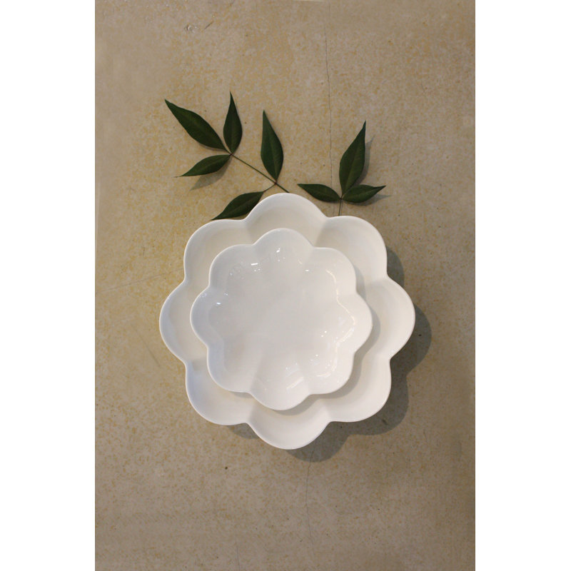 Bol bas 7 po Twig Lotus Blanc