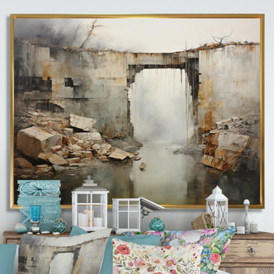 Impression sur toile, "Minimalisme Bridge Power"