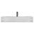 Pyramid 36" Wall Mounted Rectangular Solid Surface Bathroom Sink in Matte Finish - White, With Faucet Hole-872538469-898419830