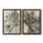 Toile avec cadre en noyer