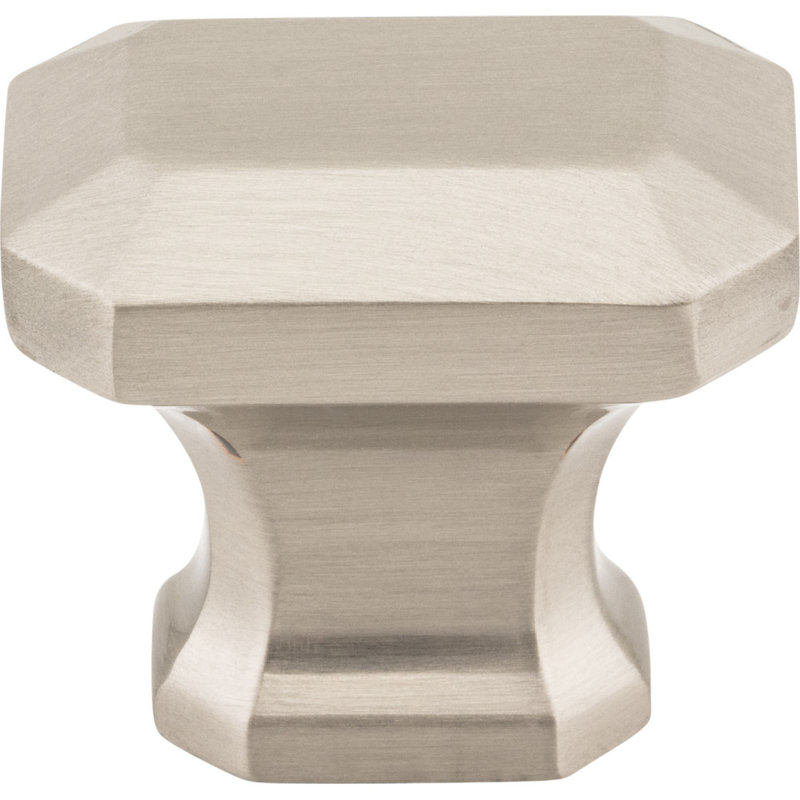 Ella Geometric Knob, Satin Nickel