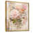 Toile avec cadre flottant or