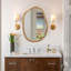 Miroir décoratif décoratif asymétrique et irrégulier, miroir ondulé décoratif pour décoration murale, salon, chambre à coucher, salle de bain, 32 po x 22 po | Idée de cadeau