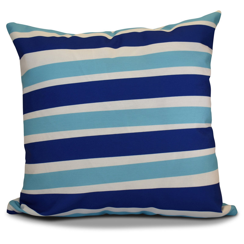 Housse de coussin décoratif rayée 2016 holiday hanoukka, Bleu royal