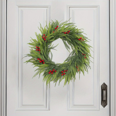 Handcrafted Mixed Assortment Plastic 45 cm Artificial Wreath
