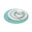 Assiette plate en porcelaine tendre 10,5 po