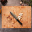 CONSDAN Cutting Board, USA Grown Hardwood, Butcher Block Hard Maple with Invisible Inner Handle