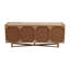 Buffet neutre texturé à 4 portes avec marbre - 69 po x 18 po x 28 po-1340534145